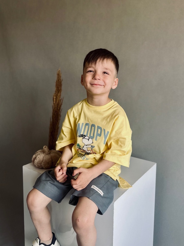 ست تیشرت و شلوارک پنبه چاپدار بچگانه (۵طرح)